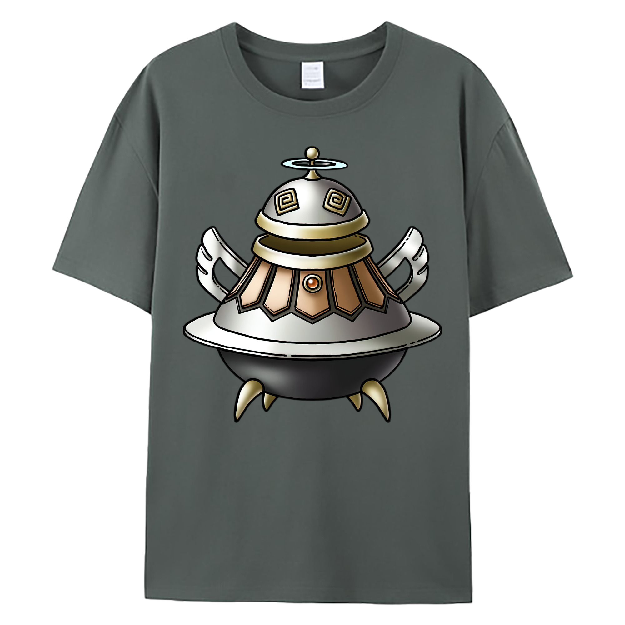 （画像用） ドラゴンクエスト Doragon Kuesuto Dragon Quest 綿100％ メンズ半袖Tシャツ｜肌触りやわらか＆通気性